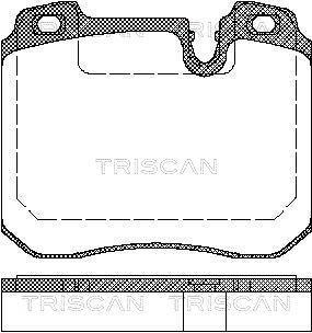 Jeu de 4 plaquettes de frein Triscan A/S ref. 8110 11014