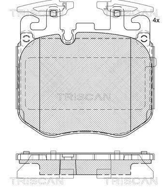 Jogo de 4 pastilhas de travão Triscan A/S ref. 8110 11066