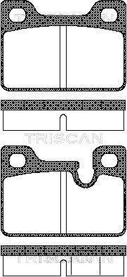 Jogo de 4 pastilhas de travão Triscan A/S ref. 8110 11204