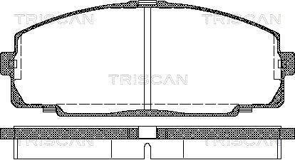 Jogo de 4 pastilhas de travão Triscan A/S ref. 8110 13016