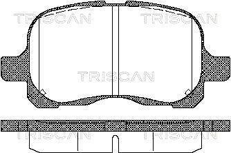 Jogo de 4 pastilhas de travão Triscan A/S ref. 8110 13020