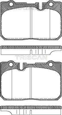 Jeu de 4 plaquettes de frein Triscan A/S ref. 8110 13038