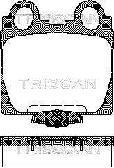 Jogo de 4 pastilhas de travão Triscan A/S ref. 8110 13042