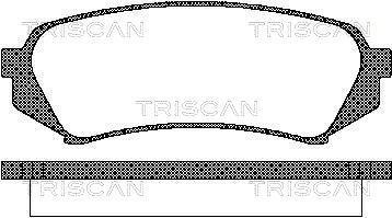 Jeu de 4 plaquettes de frein Triscan A/S ref. 8110 13049