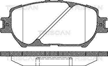 Jeu de 4 plaquettes de frein Triscan A/S ref. 8110 13056