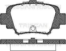 Jogo de 4 pastilhas de travão Triscan A/S ref. 8110 14002