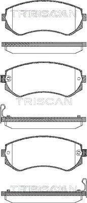 Jeu de 4 plaquettes de frein Triscan A/S ref. 8110 14014