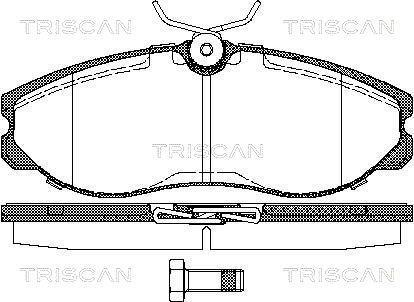 Jogo de 4 pastilhas de travão Triscan A/S ref. 8110 14174