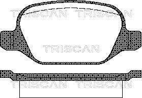 Jogo de 4 pastilhas de travão Triscan A/S ref. 8110 15021