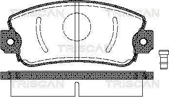 Jogo de 4 pastilhas de travão Triscan A/S ref. 8110 15505