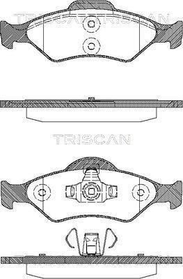 Jeu de 4 plaquettes de frein Triscan A/S ref. 8110 16014