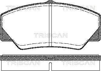 Jogo de 4 pastilhas de travão Triscan A/S ref. 8110 16844