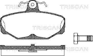 Jeu de 4 plaquettes de frein Triscan A/S ref. 8110 16869