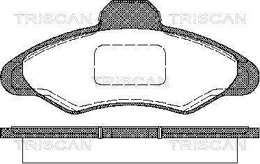 Jeu de 4 plaquettes de frein Triscan A/S ref. 8110 16950