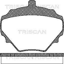 Jogo de 4 pastilhas de travão Triscan A/S ref. 8110 17004