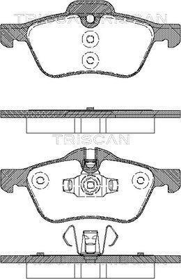 Jeu de 4 plaquettes de frein Triscan A/S ref. 8110 17017