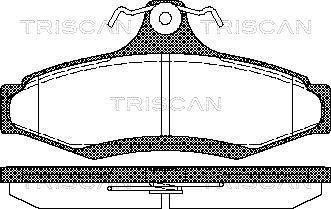 Jogo de 4 pastilhas de travão Triscan A/S ref. 8110 21004