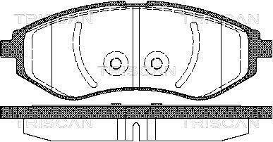 Jeu de 4 plaquettes de frein Triscan A/S ref. 8110 21005