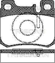 Jogo de 4 pastilhas de travão Triscan A/S ref. 8110 23006