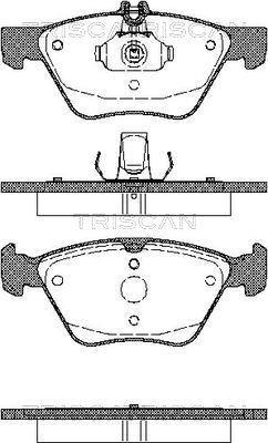Jeu de 4 plaquettes de frein Triscan A/S ref. 8110 23014