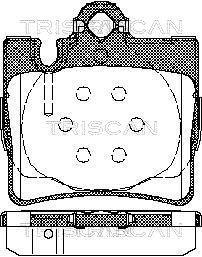 Jogo de 4 pastilhas de travão Triscan A/S ref. 8110 23025