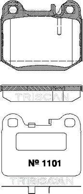 Jogo de 4 pastilhas de travão Triscan A/S ref. 8110 23032
