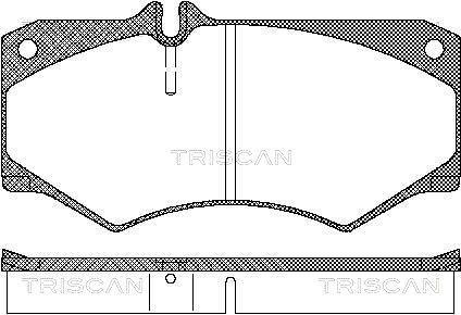 Jogo de 4 pastilhas de travão Triscan A/S ref. 8110 23774