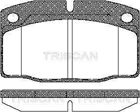 Jogo de 4 pastilhas de travão Triscan A/S ref. 8110 24234