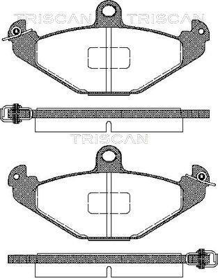 Jeu de 4 plaquettes de frein Triscan A/S ref. 8110 25004