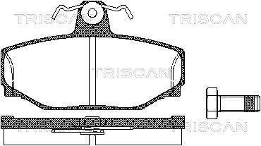 Jogo de 4 pastilhas de travão Triscan A/S ref. 8110 27919