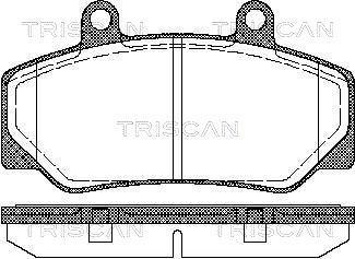 Jeu de 4 plaquettes de frein Triscan A/S ref. 8110 27935