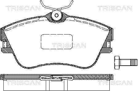Jogo de 4 pastilhas de travão Triscan A/S ref. 8110 29001