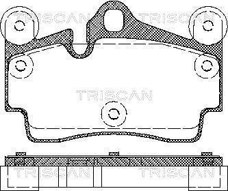 Jogo de 4 pastilhas de travão Triscan A/S ref. 8110 29050