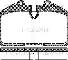 Jeu de 4 plaquettes de frein Triscan A/S ref. 8110 29155
