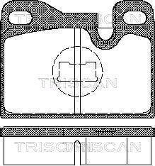 Jogo de 4 pastilhas de travão Triscan A/S ref. 8110 29158