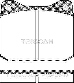 Jeu de 4 plaquettes de frein Triscan A/S ref. 8110 29788