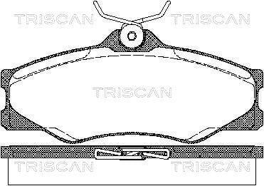 Jogo de 4 pastilhas de travão Triscan A/S ref. 8110 29845