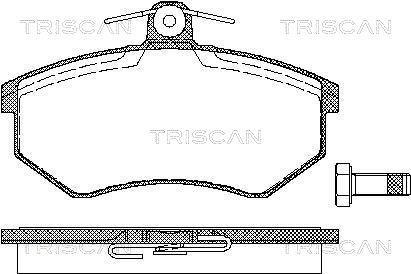 Jogo de 4 pastilhas de travão Triscan A/S ref. 8110 29934
