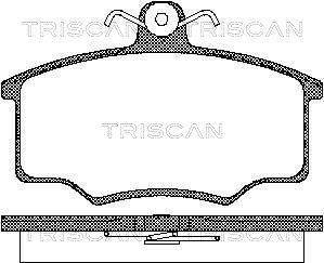 Jogo de 4 pastilhas de travão Triscan A/S ref. 8110 29945