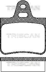 Jogo de 4 pastilhas de travão Triscan A/S ref. 8110 38783
