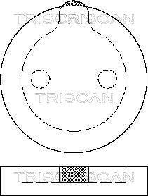 Jeu de 4 plaquettes de frein Triscan A/S ref. 8110 38786