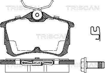 Jogo de 4 pastilhas de travão Triscan A/S ref. 8110 40006