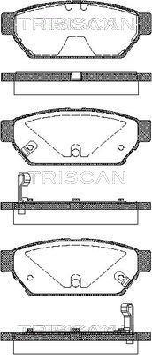 Jeu de 4 plaquettes de frein Triscan A/S ref. 8110 42005