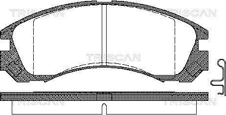 Jeu de 4 plaquettes de frein Triscan A/S ref. 8110 42013