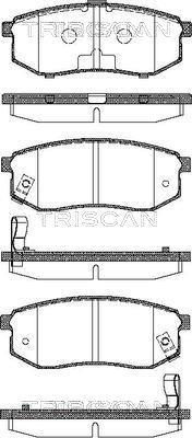 Jeu de 4 plaquettes de frein Triscan A/S ref. 8110 42016