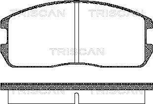 Jogo de 4 pastilhas de travão Triscan A/S ref. 8110 42832