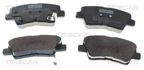 Jogo de 4 pastilhas de travão Triscan A/S ref. 8110 43065