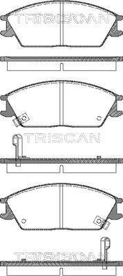 Jogo de 4 pastilhas de travão Triscan A/S ref. 8110 43182