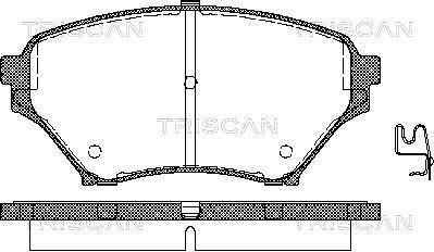 Jogo de 4 pastilhas de travão Triscan A/S ref. 8110 50019