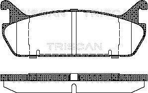 Jogo de 4 pastilhas de travão Triscan A/S ref. 8110 50020